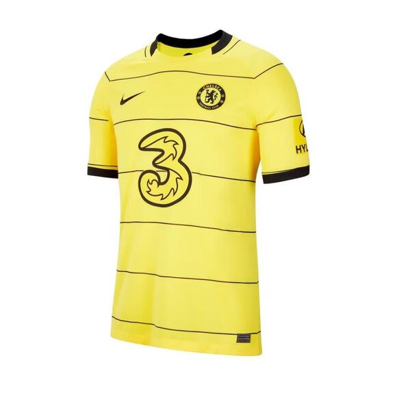 Chelsea FC Nike‎ Jersey Away Breathe Stadium Yellow Premier League Mens Size L